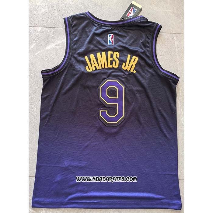 Camiseta Los Angeles Lakers James JR. #9 Ciudad 2024-25 Violeta